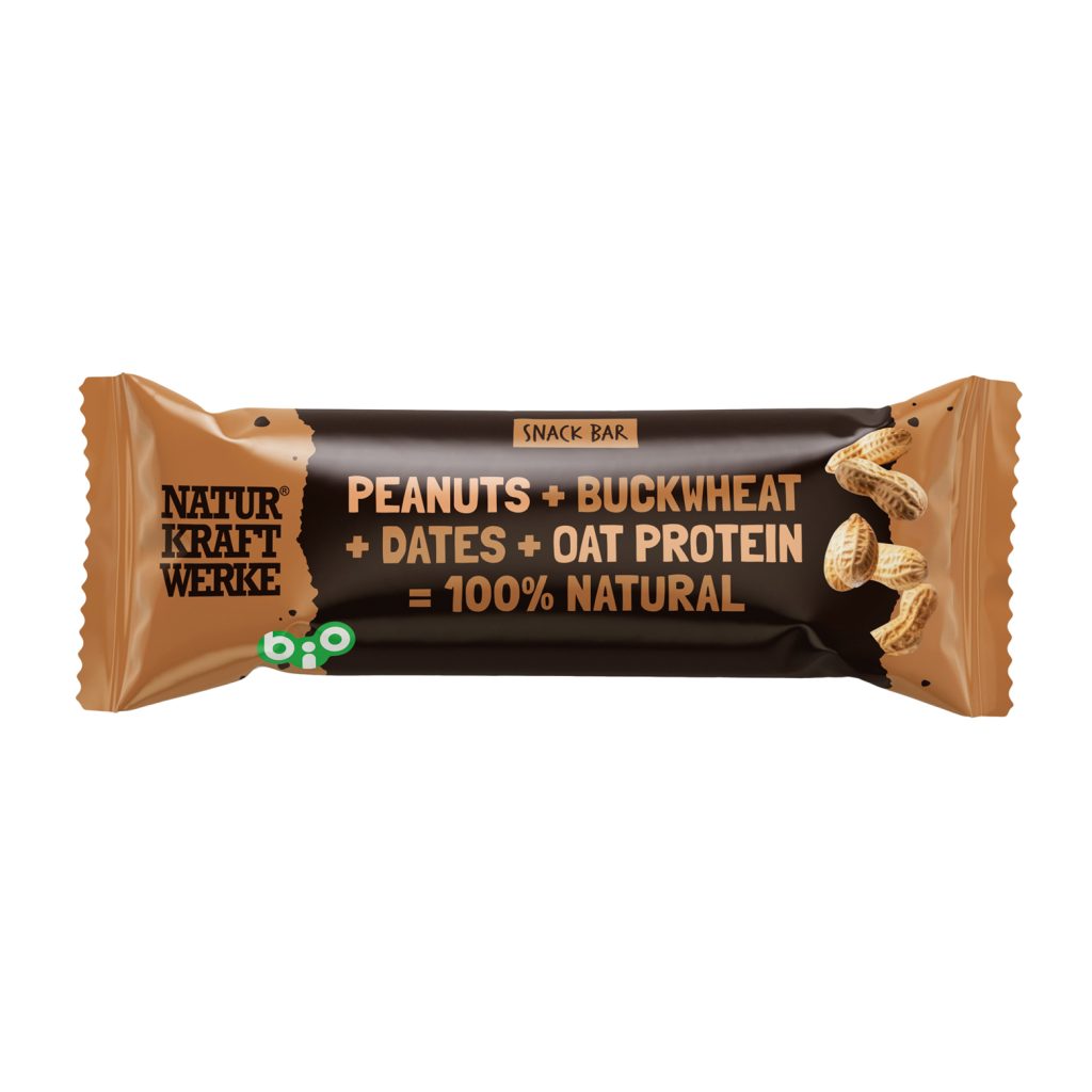 Buchweizen-Riegel mit Erdnuss BIO – Snack zum Hanfprotein